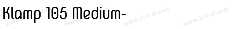 Klamp 105 Medium字体转换